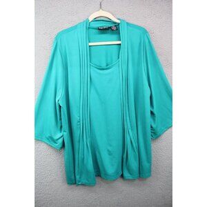 Maggie Barnes 3/4 Bell Sleeve Blouse-Size OX-Business-Office
